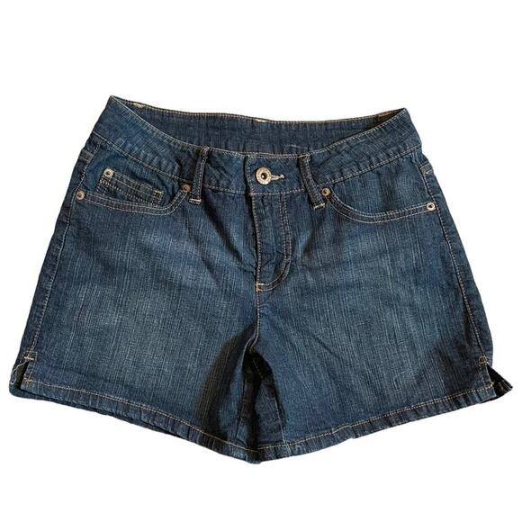 Vintage Y2K Faded Glory mid rise denim jean cargo utility shorts - Picture 1 of 6